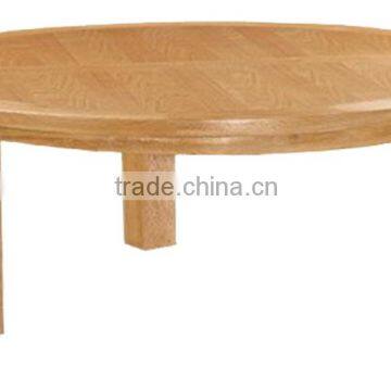 DT-4058-2 Solid Oak 1.5m round 12 seater Dining Table Made in Vietnam
