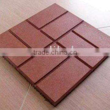 Playground rubber tile