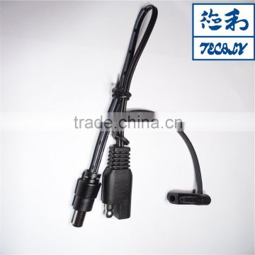 DC 5.5x2.5 UL 2468 22AWG wire with SAE plug + Male DC jack 5.5x2.5 DC Power Cable Assembly