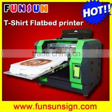 high speed a3 flatbed DTG printer with dx5 head 8 colors