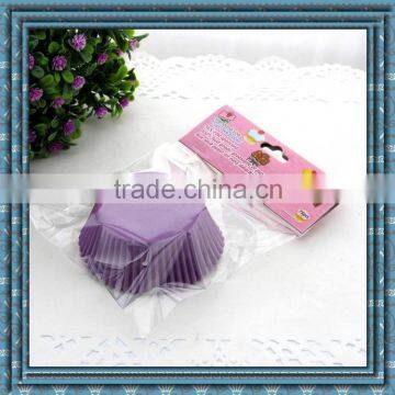 40gsm greaseproof paper baking cups in purple