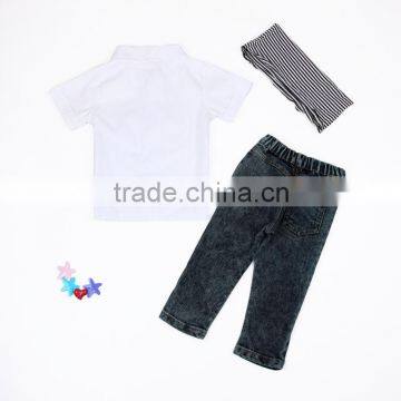2016 Hot Sale Baby Boy Clothes Set 3pcs Summer Handsome Boy Clothing Set photo-3