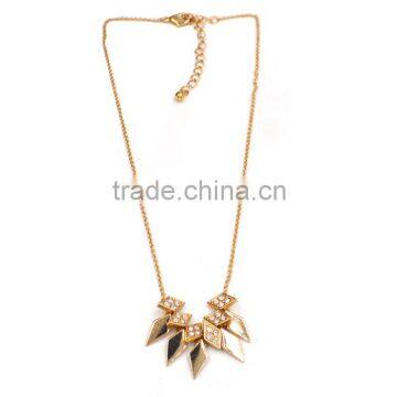 Women's Accessories Geometry Rhinestone Pendant Statement Necklace 2016