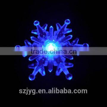 Christmas Transparent Snowflake Led Light Decoration Christmas Street Light With Sucker Base