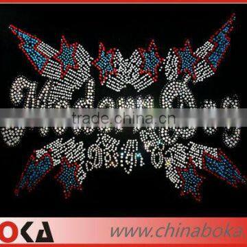 Lron on Rhinestone Transfer Motif Wholesale