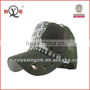 sports tennis cap with embroidery