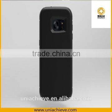 Case for Samsung S6 edge Armor Hybrid Robot phone case with Full body covered black