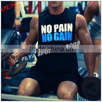 men gym singlet muscle tank top quality gym wear mens bodybuilding stringer