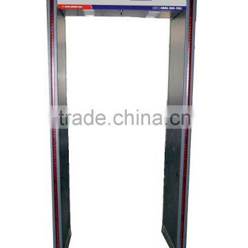 4.3 inch LCD screen walk through metal scanner with waterproof function