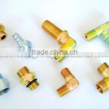 Carbon steel pneumatic fittings and connectors