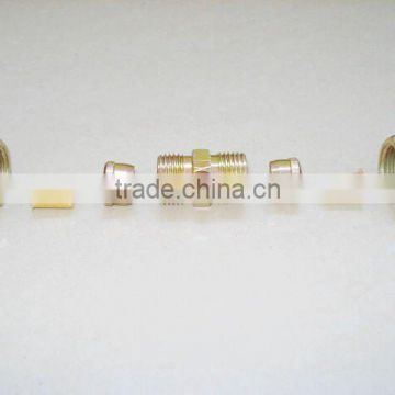 nylon tube fitting, there pieces together (nuts, cutting-ferrule, core), seven pieces together