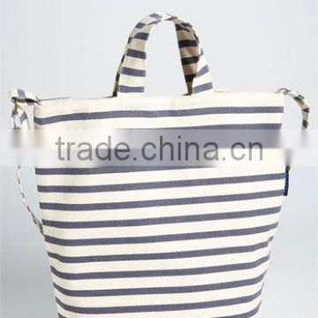 canvas stripe tote bag factory price