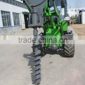 0.8ton mini loader with auger