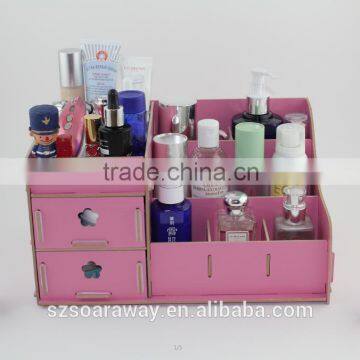 wooden makeup organizer jewelry storage organizer