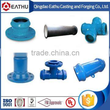 ISO2531/EN545/EN598 cast iron pipes and fittings