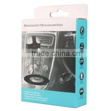Free Sample Wholesale Bluetooth FM Transmitter Bluetooth Car Kit With Hands-free and Usb Car Charger photo-5