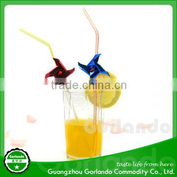 party mini windmill decorative cocktail plastic straws for drink