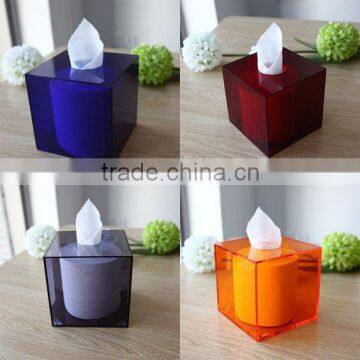 Homeloo Square Tissue Paper Box Holder Modern Style Transparent Clear Acrylic photo-5