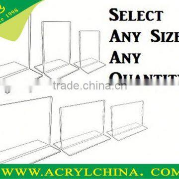 Wholesale Acrylic A4 A3 2 sided menu holder