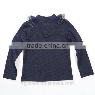 Best-selling Winter Long Sleeve Beads Thicken Top Fashion Girl t Shirt 4-12y photo-2