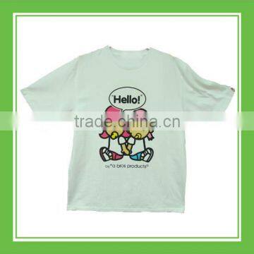 Baby Rinne Sitting with Babe Rei 100% Cotton Printed Short Sleeve White Tee Shirt With Best Quality