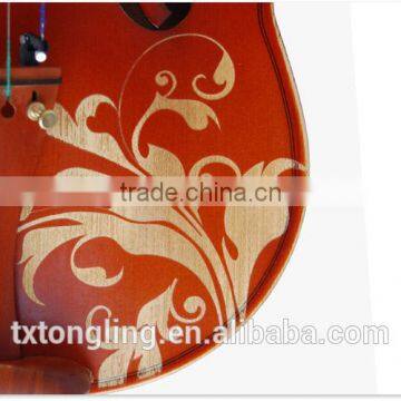 High Quality Popular Student Flower Decorated Beautiful Violin TL-002 photo-4