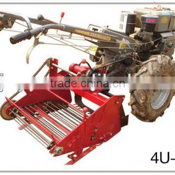 Tractor munted potato harvester