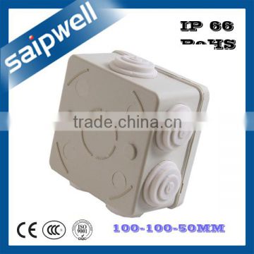 2013 New ABS ip65 waterproof terminal boxwith cable gland 100x100x50mm