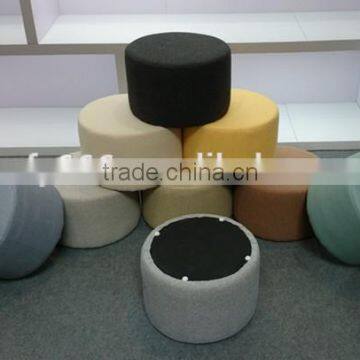 2015 fabric round Ottoman Stool Footstool pouf ottoman