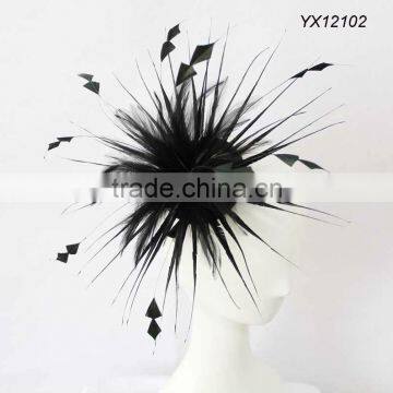 Very hot sale Kentucky Derby Races Wedding Church black fascinator wholesale