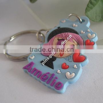 Factory Directly SGS Personalized Logo Soft Plastic Coloured Key Holder For Decoration