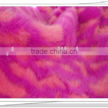 jacquard fake fur