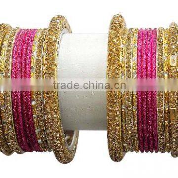 Indian Gorgeous Indian Party Wear Wedding Multi Color Bangle For Girls & Women photo-5