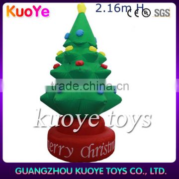 2.16m inflatable Christmas tree,cheap inflatable tree for decoration, tree for Christmas sale