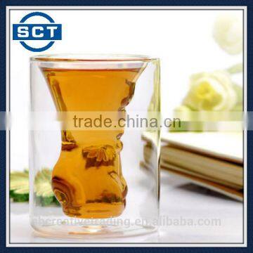 150ml Crystal Wiskey Glass Cup Transparent Shot Double Layers