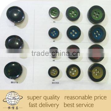 Real horn button for coat