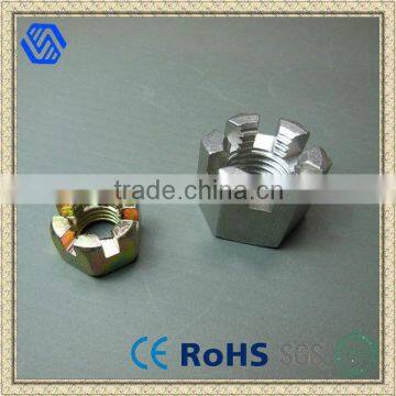 Hex High Quality DIN937 Steel Slotted Nuts