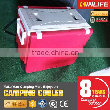 Portable Camping Ice Cooler Box With Fold-able Desk And Table                        
                                                Quality Choice