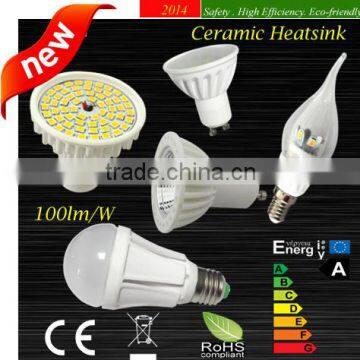 Ceramic LED Bulb Candle Spot Light 100lm/W