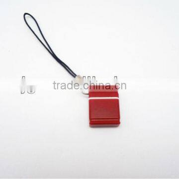 Popular Portable Plastic Mini USB Flash Drive with Keychain