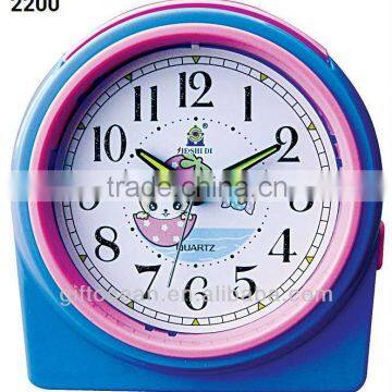 analog flashing music bell plastic snooze desk alarm clock