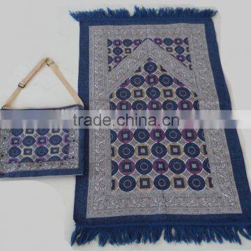 weaving mosque use muslim prayer mat with bag