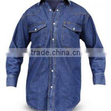 2014 hot trend denim work shirts