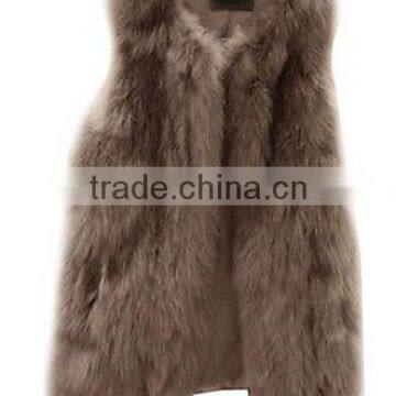 Cara/faux raccoon fur/short fur vest