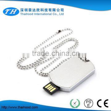 Promotional Customized Logo Metal Dog Tag USB Flash Drive