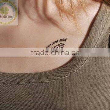 Alphabet eco friendly tatto stamps for body