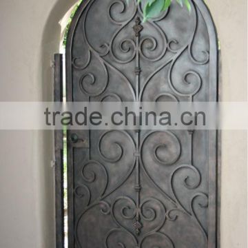 Top-selling Arch top square top wrought iron entry door