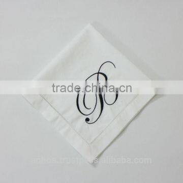 Monogrammed cotton napkin, table napkin