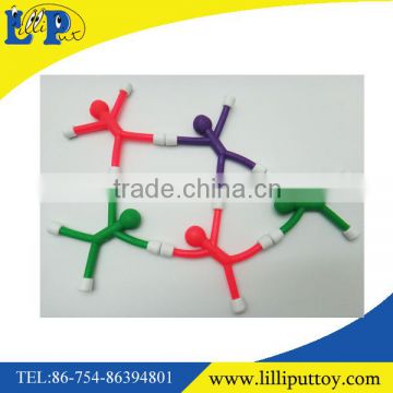 Small gift toy colorful cute magnet man toy