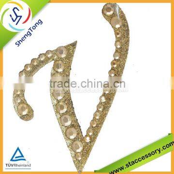 Unique Letter Shape Rhinestone Transfer Motif photo-4